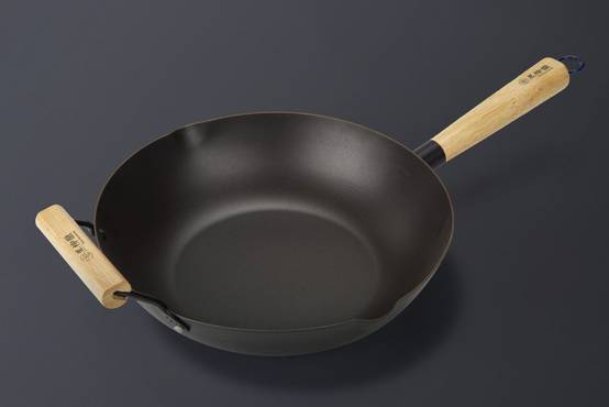 Wok avec poignée en bois et poignée auxiliaire - 24 cm - Compatible toutes plaques de cuisson - Tetsu-Kuroyanaki - Imagen 7