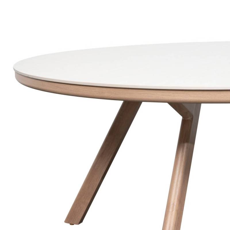 Hesperide - Table de jardin Nelora 8 places ronde beige - Hespéride - Image 6