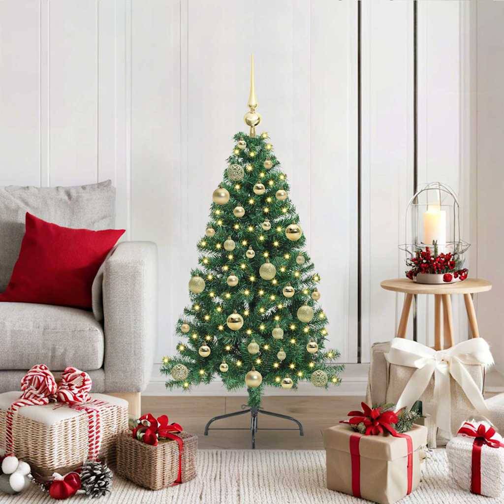 ComfortXL - Petit Sapin de Noël Moderne 120 cm, Entièrement Équipé avec Lumières LED et Boules – ComfortXL Outdoor Living
