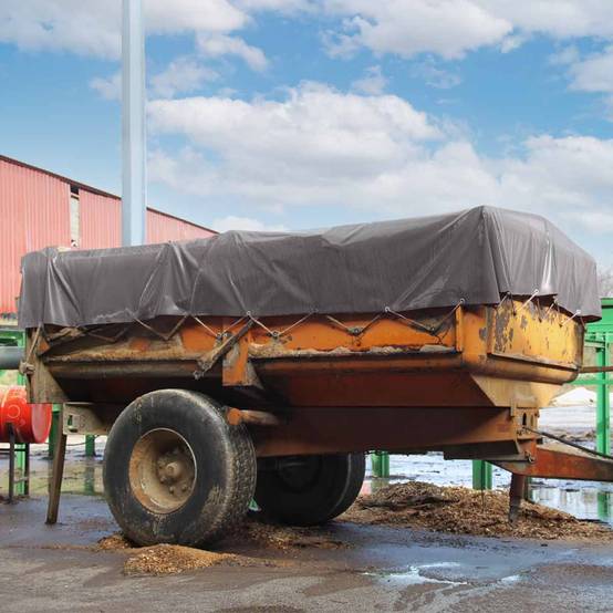 Bâche Agricole 8x12 m XP640AG Grise - Garantie 10 ans - Bâche de protection étanche pour Matériel agricole Made in France TECPLAST - Imagen 7