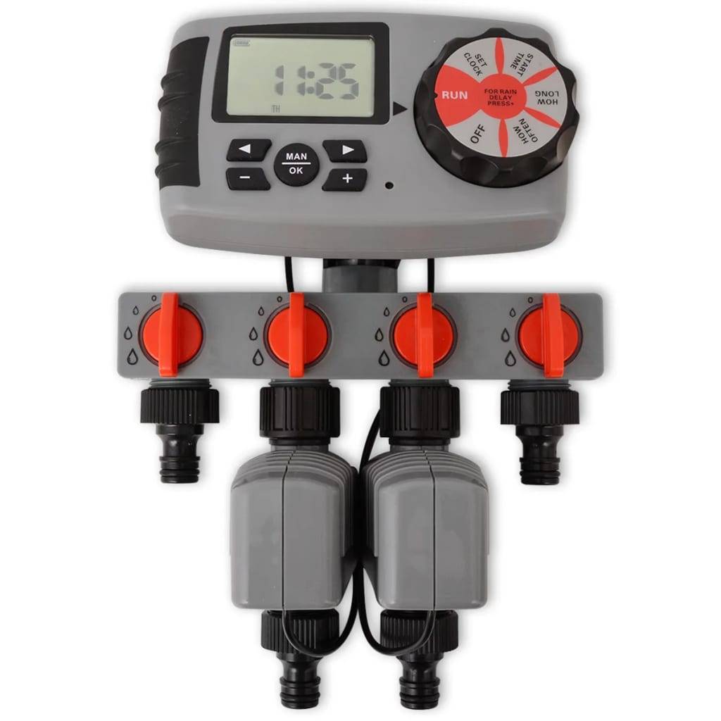Vidaxl - Minuterie automatique d'irrigation avec 4 stations 3 V vidaXL 42352 - Image 2