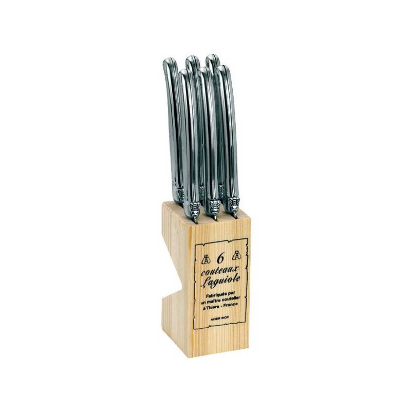Bloc 6 Couteaux Laguiole Inox Fr Jean Dubost - L0060011l06043