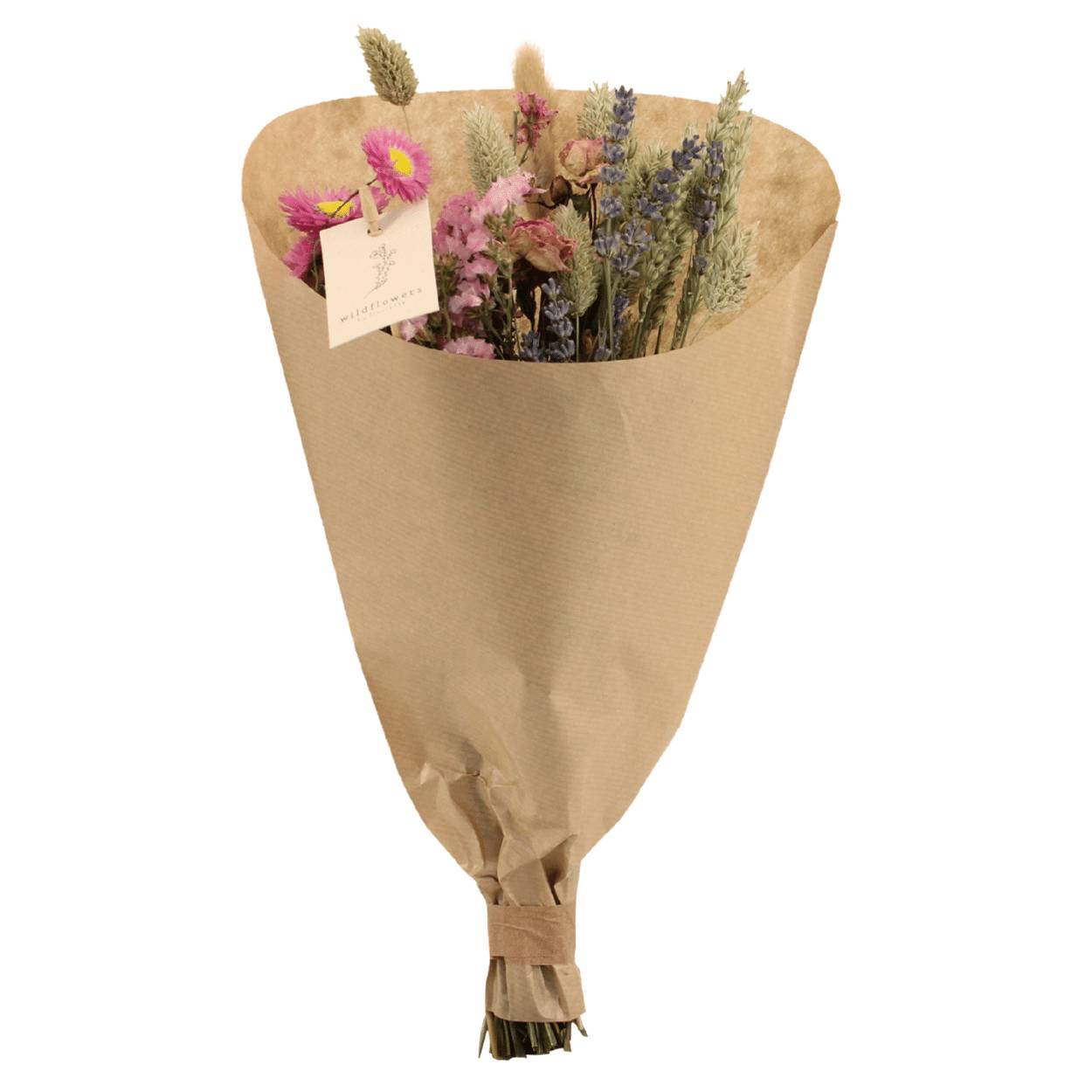 PANGIVO - Bouquet de fleurs séchées rose 15 x 15 x 35 cm - PANGIVO - Image 3