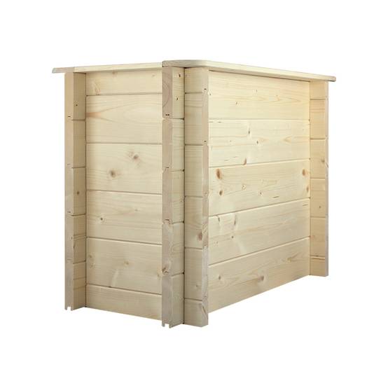 Timbela - Carre Potager Exterieur Bois 78x38xH57 cm - Jardinieres Exterieur pour Fleurs, Herbes aromatiques, Légumes - 28 mm d’épaisseur - Timbela M612 - Image 3