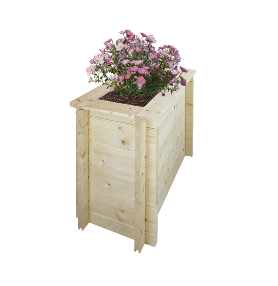 Timbela - Carre Potager Exterieur Bois 78x38xH57 cm - Jardinieres Exterieur pour Fleurs, Herbes aromatiques, Légumes - 28 mm d’épaisseur - Timbela M612 - Image 2