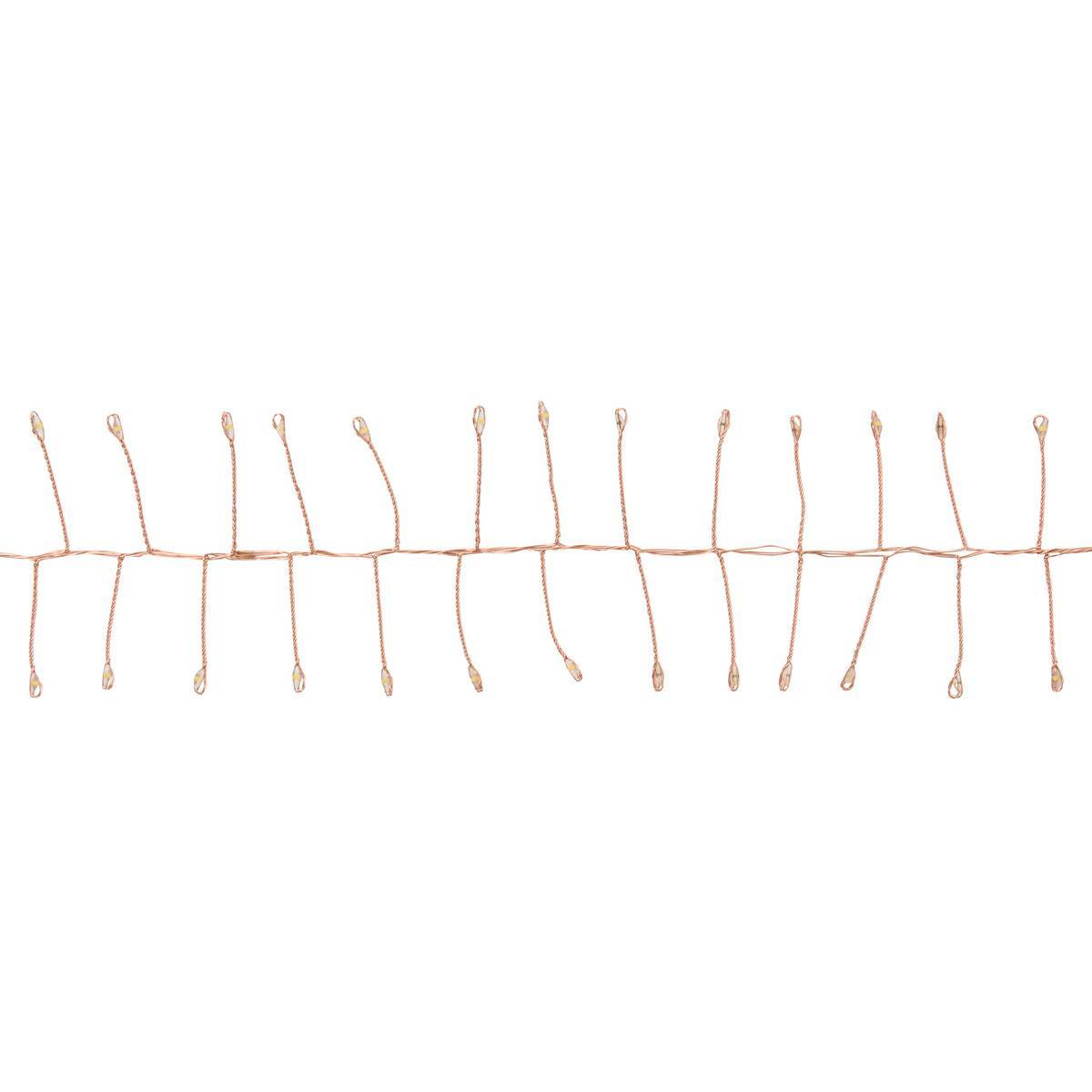 Fééric Lights & Christmas - Guirlande lumineuse micro-LED d'extérieur 10 m 1000 LED blanc chaud fil cuivre 13 fonctions sur secteur - Atmosphera Créateur d'intérieur - Image 5