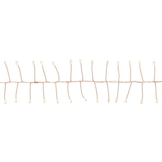 Fééric Lights & Christmas - Guirlande lumineuse micro-LED d'extérieur 10 m 1000 LED blanc chaud fil cuivre 13 fonctions sur secteur - Atmosphera Créateur d'intérieur - Image 4