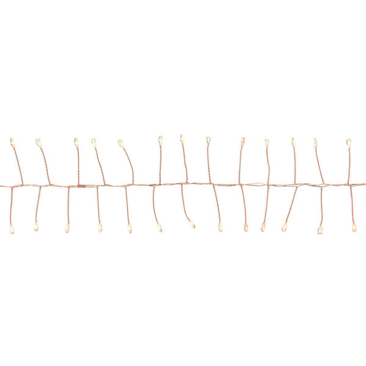 Fééric Lights & Christmas - Guirlande lumineuse micro-LED d'extérieur 10 m 1000 LED blanc chaud fil cuivre 13 fonctions sur secteur - Atmosphera Créateur d'intérieur - Image 4
