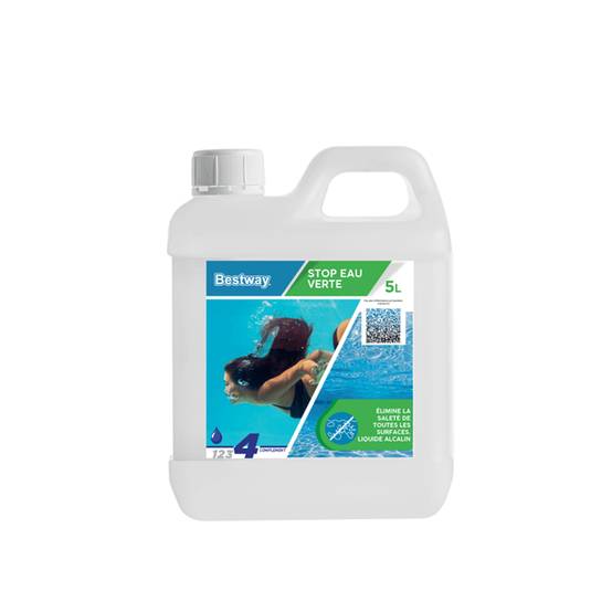 Bestway - Traitement antialgues liquide stop eau verte 5 L pour piscine - BESTWAY