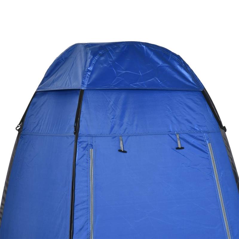 Tente de douche polyester camping plage intimité cabine pop-up bleu 126x124x189cm - ComfortXL Outdoor Living - Image 8