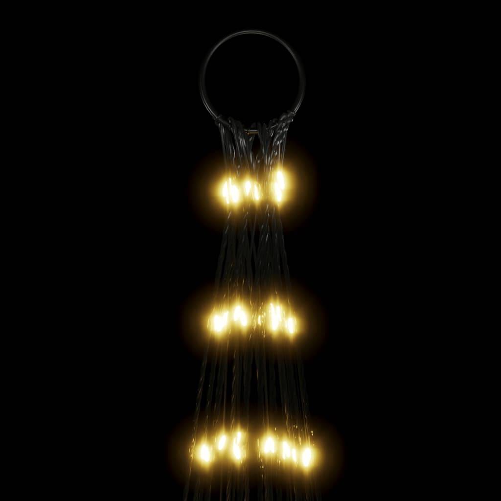 Sapin De Noël - Arbre de Noël lumineux sur mât de drapeau 3000 LED blanc 800 cm - Image 6
