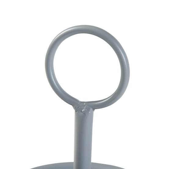 Porte-plantes style intemportel support 48 x 23 cm 1 cache-pot gris - Image 3