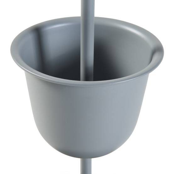 Porte-plantes style intemportel support 48 x 23 cm 1 cache-pot gris - Image 4