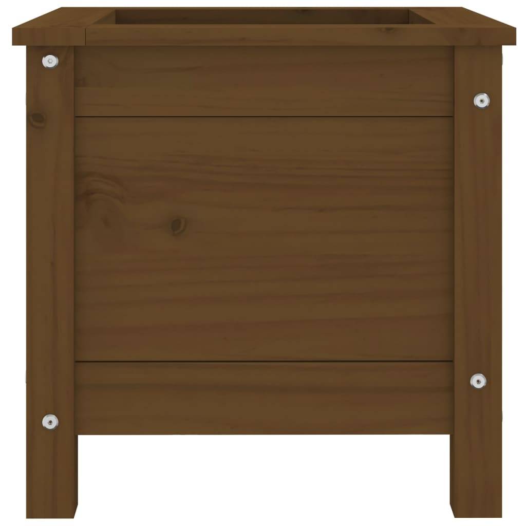 Maison Chic - Jardinière, Bac à fleurs, Pot de fleurs marron miel 40x40x39 cm bois massif de pin - Imagen 6