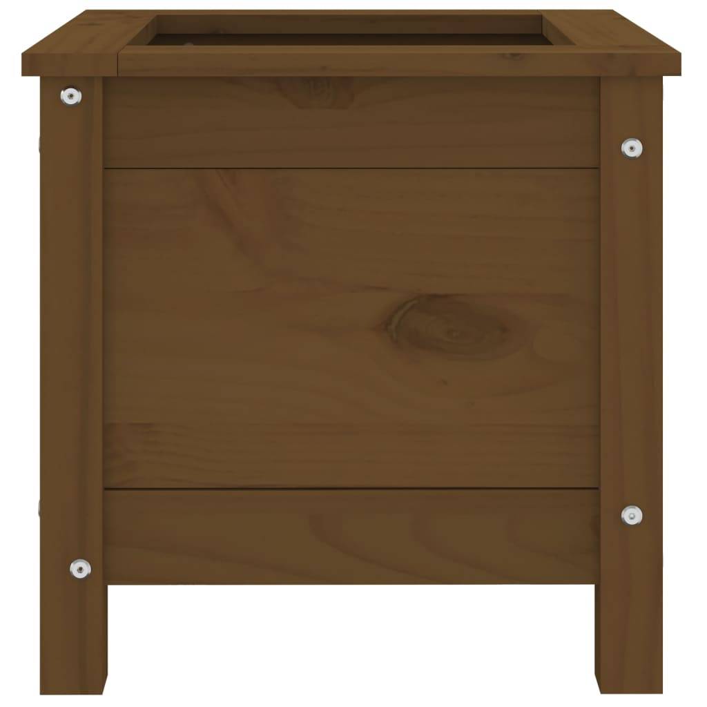 Maison Chic - Jardinière, Bac à fleurs, Pot de fleurs marron miel 40x40x39 cm bois massif de pin - Imagen 5