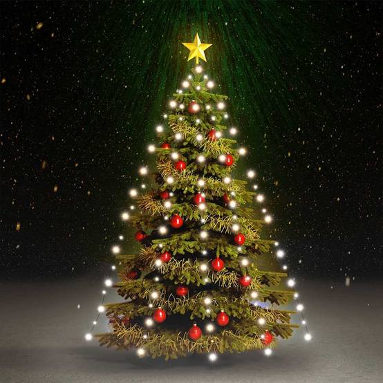PANGIVO - Guirlande lumineuse PVC blanc froid 180 cm - PANGIVO - Image 1