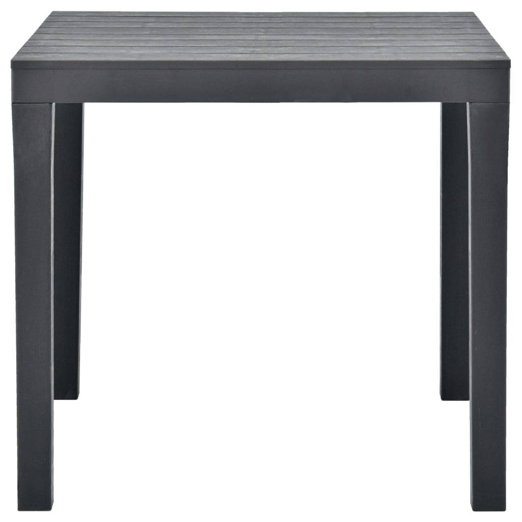 Vidaxl - Table de jardin avec 2 bancs Plastique Anthracite vidaXL 48778 - Imagen 5