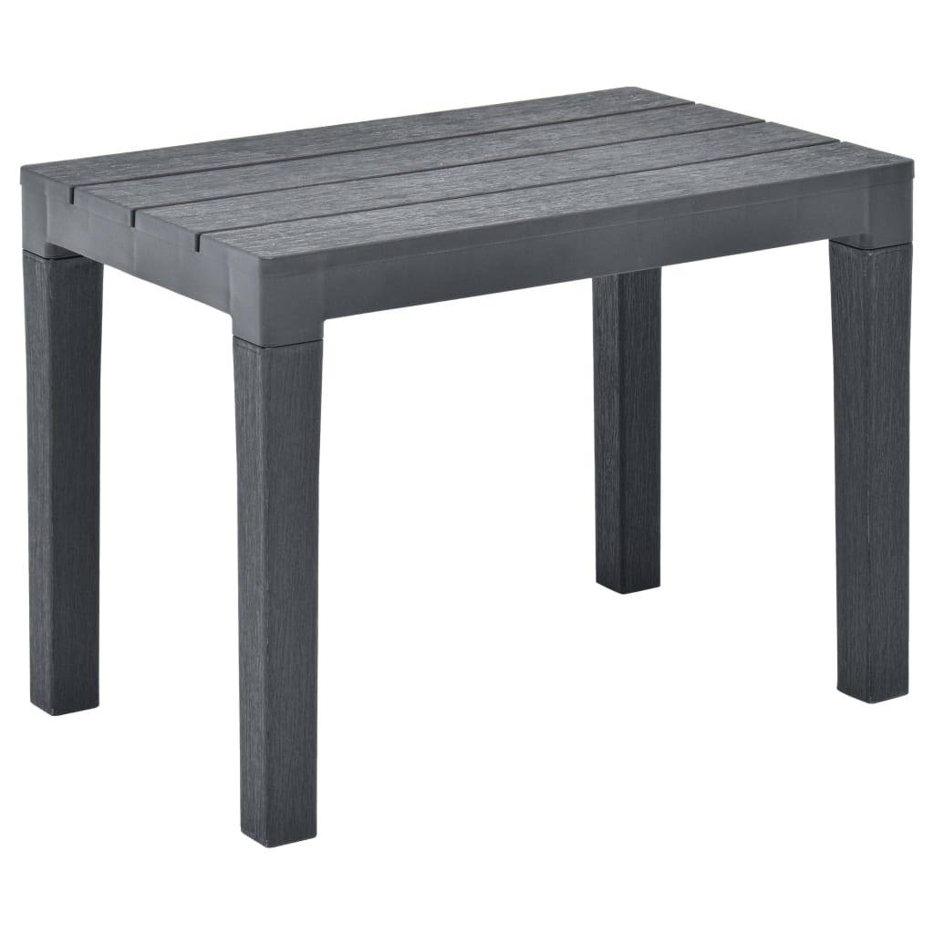 Vidaxl - Table de jardin avec 2 bancs Plastique Anthracite vidaXL 48778 - Imagen 7