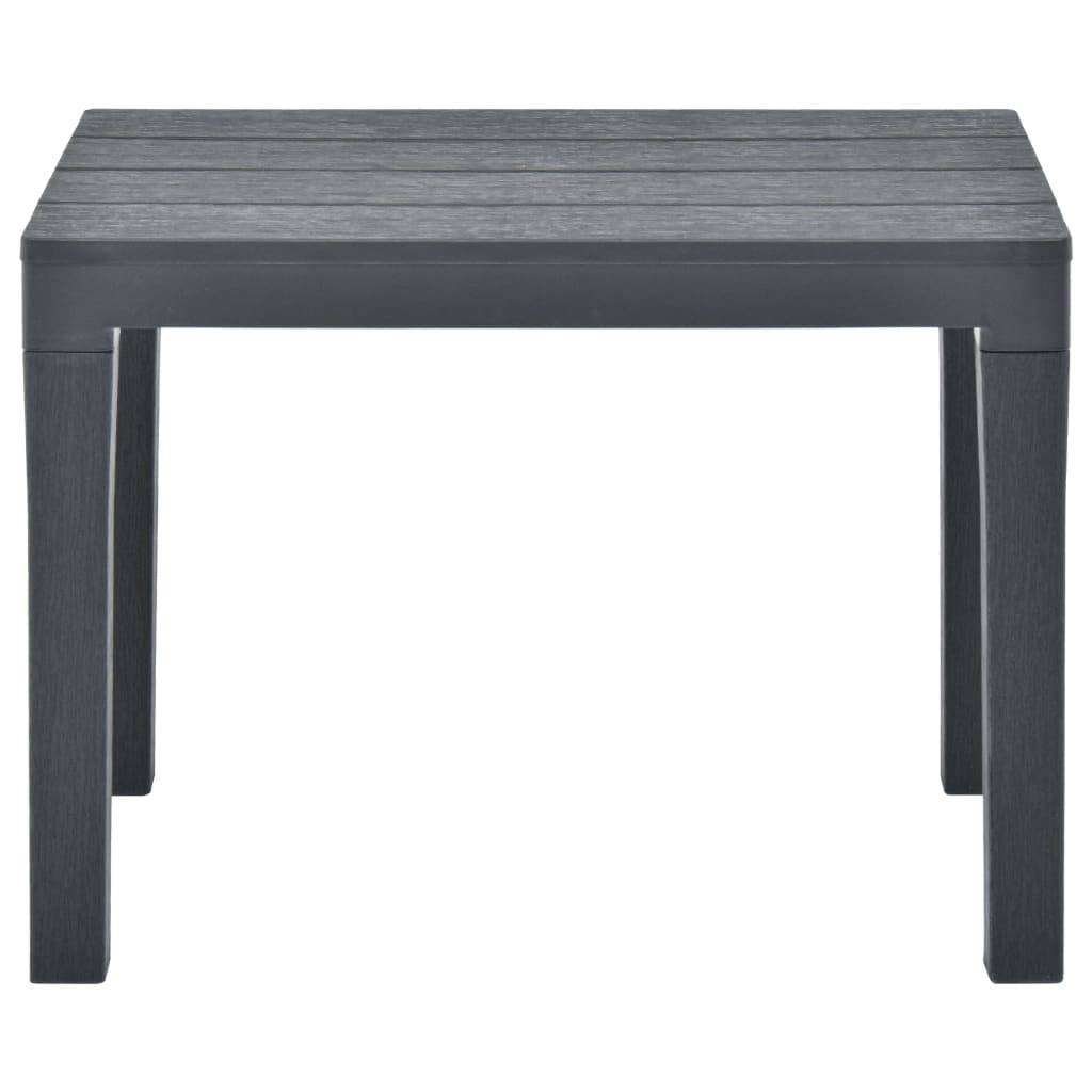 Vidaxl - Table de jardin avec 2 bancs Plastique Anthracite vidaXL 48778 - Imagen 8