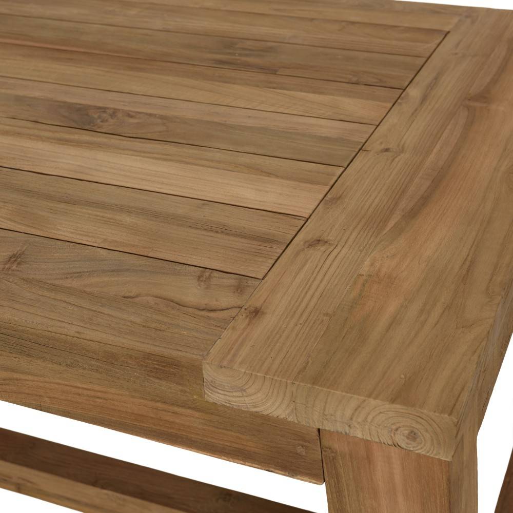 Macabane - KALLY - Table à manger jardin 300cm bois teck recyclé - Imagen 6