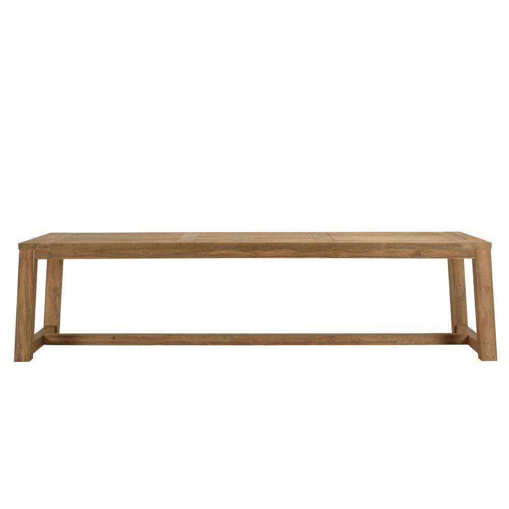 Macabane - KALLY - Table à manger jardin 300cm bois teck recyclé - Imagen 7