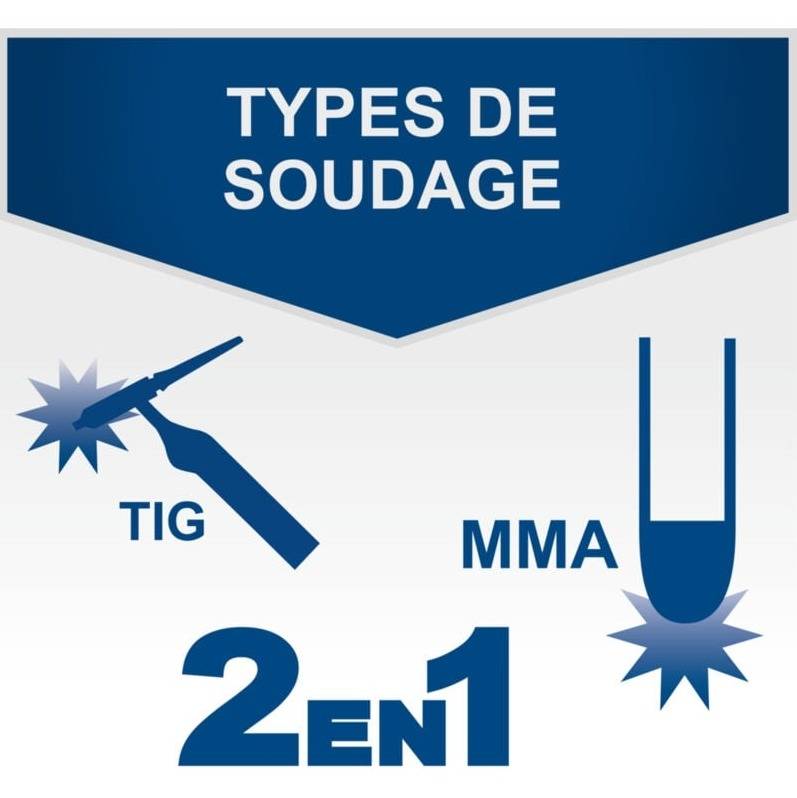 Scheppach - Poste à souder digital WIG1000Multi - Multi procédés TIG MMA - 15/160A - AMPS 230V Masque, Eletrodes et Buses incluses - SCHEPPACH - 5906611901 - Image 2