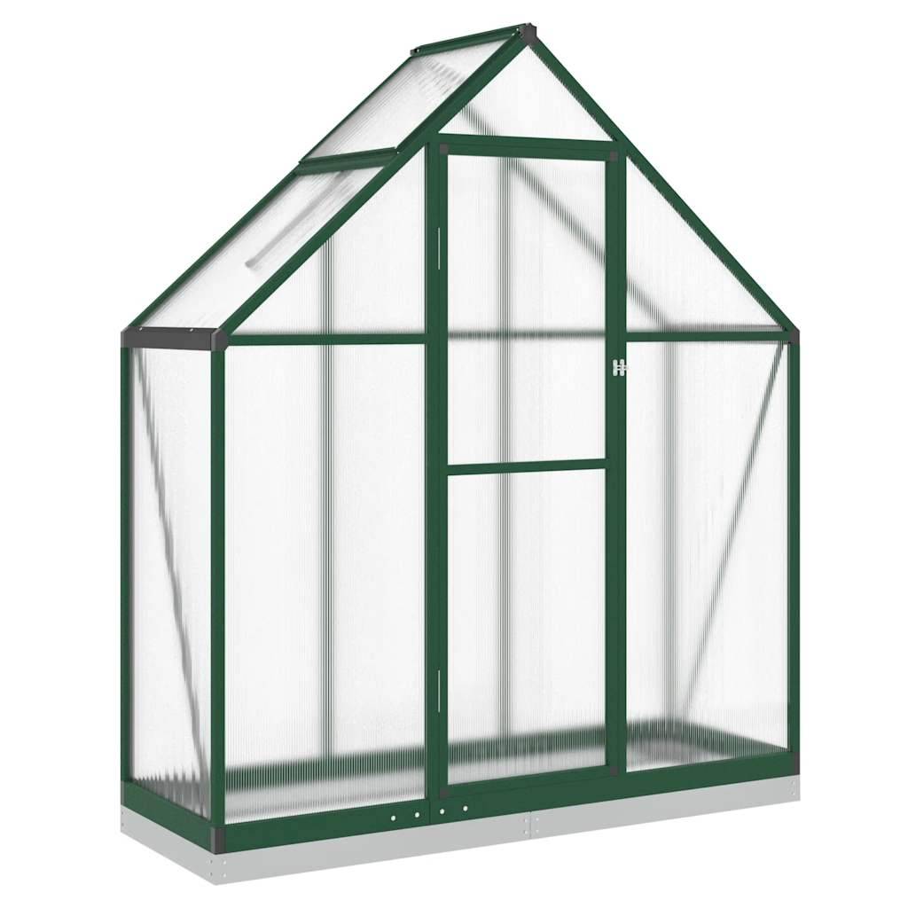 PANGIVO - Serre aluminium et polycarbonate vert 169 x 58 x 202 cm - PANGIVO - Image 2