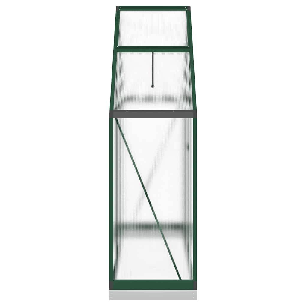 PANGIVO - Serre aluminium et polycarbonate vert 169 x 58 x 202 cm - PANGIVO - Image 4