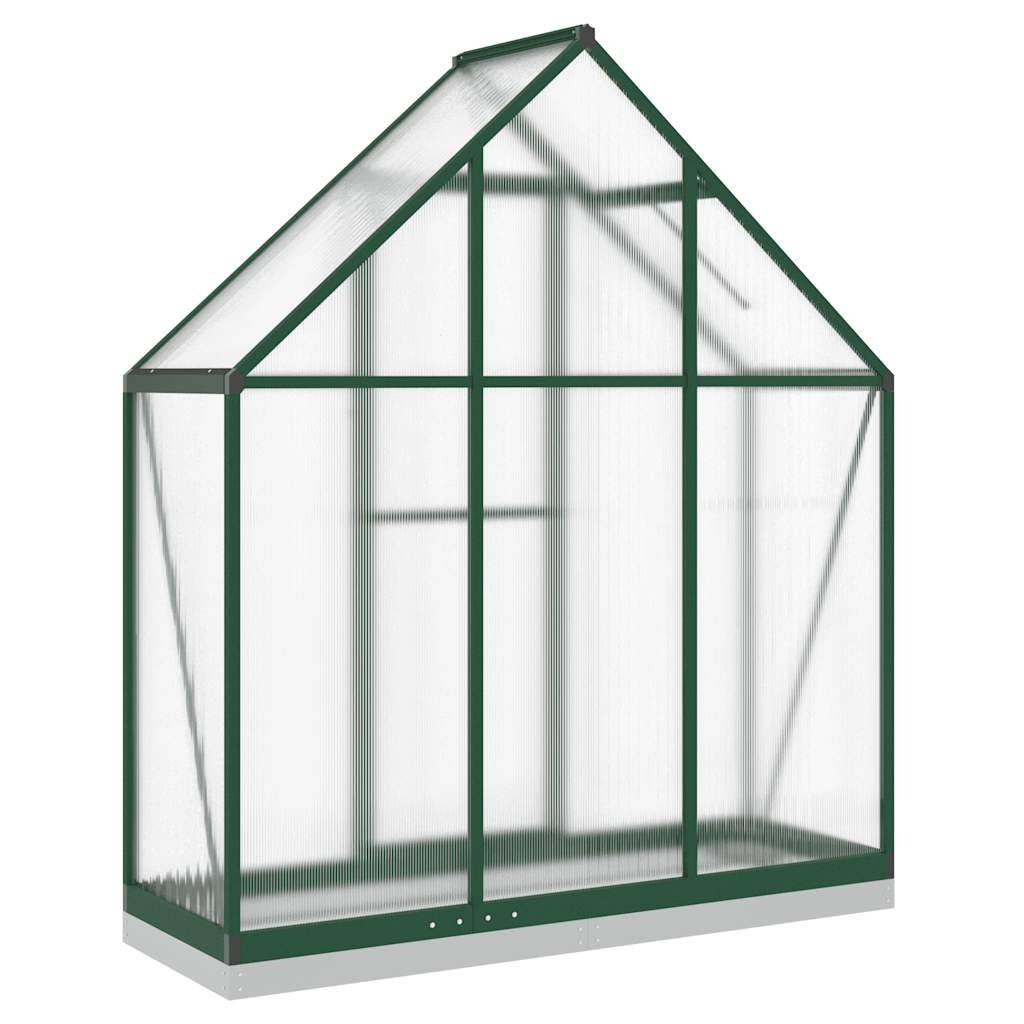 PANGIVO - Serre aluminium et polycarbonate vert 169 x 58 x 202 cm - PANGIVO - Image 5