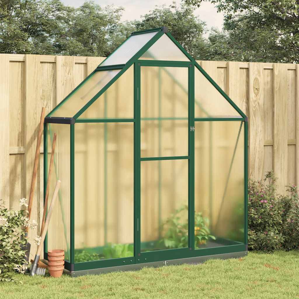 PANGIVO - Serre aluminium et polycarbonate vert 169 x 58 x 202 cm - PANGIVO - Image 1