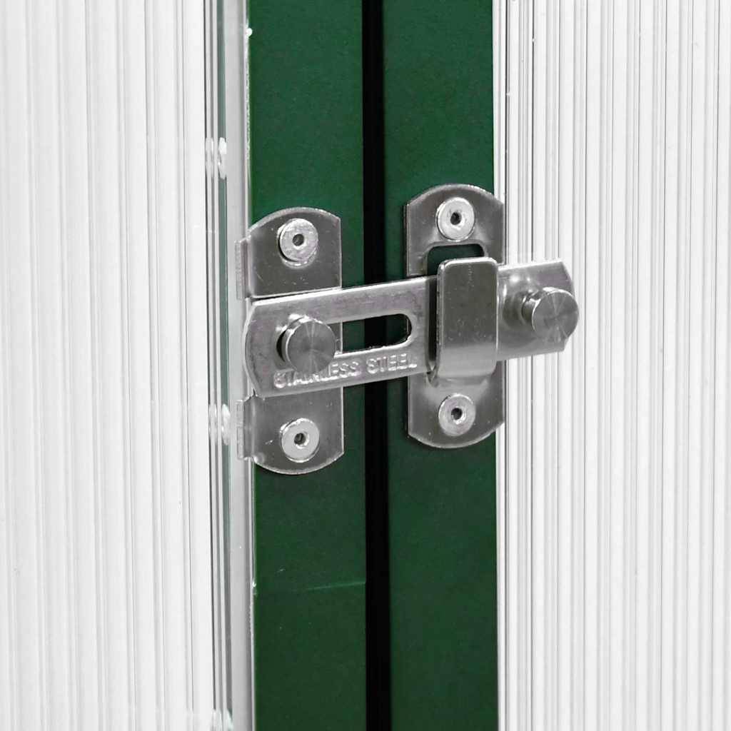 PANGIVO - Serre aluminium et polycarbonate vert 169 x 58 x 202 cm - PANGIVO - Image 7