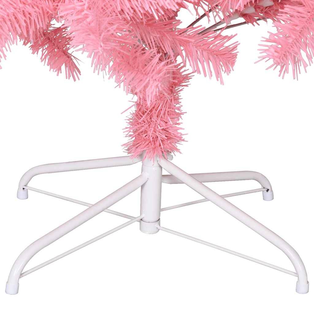 Vidaxl - Sapin de Noël artificiel avec support rose 210 cm PVC vidaXL 320999 - Image 7