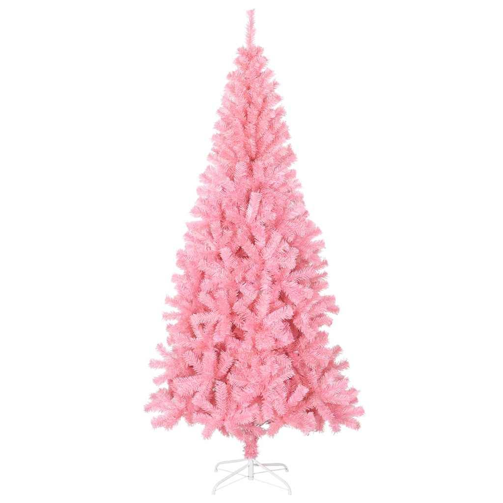 Vidaxl - Sapin de Noël artificiel avec support rose 210 cm PVC vidaXL 320999 - Image 4