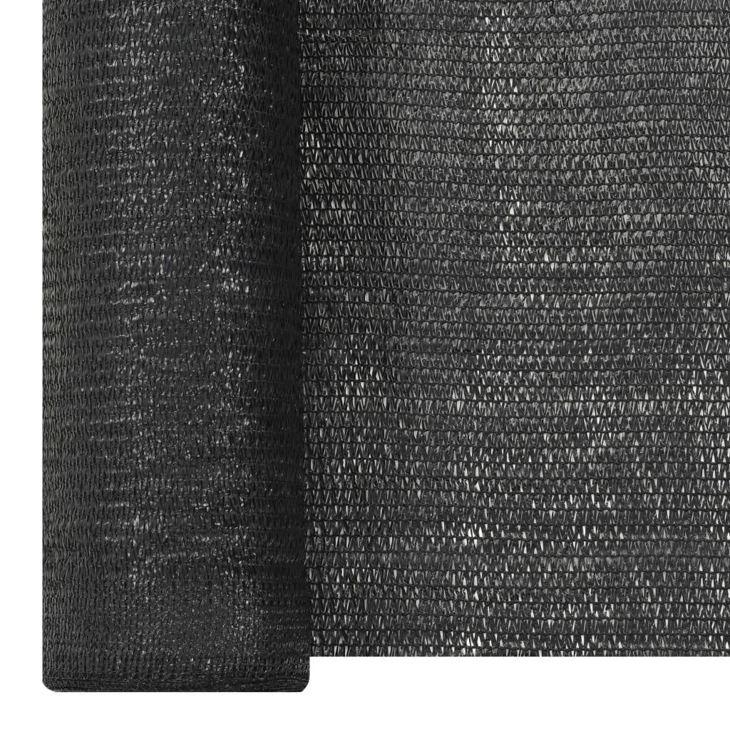 Helloshop26 - Filet brise-vue 1,2 x 10 m PEHD 195 g/m² noir - Imagen 3
