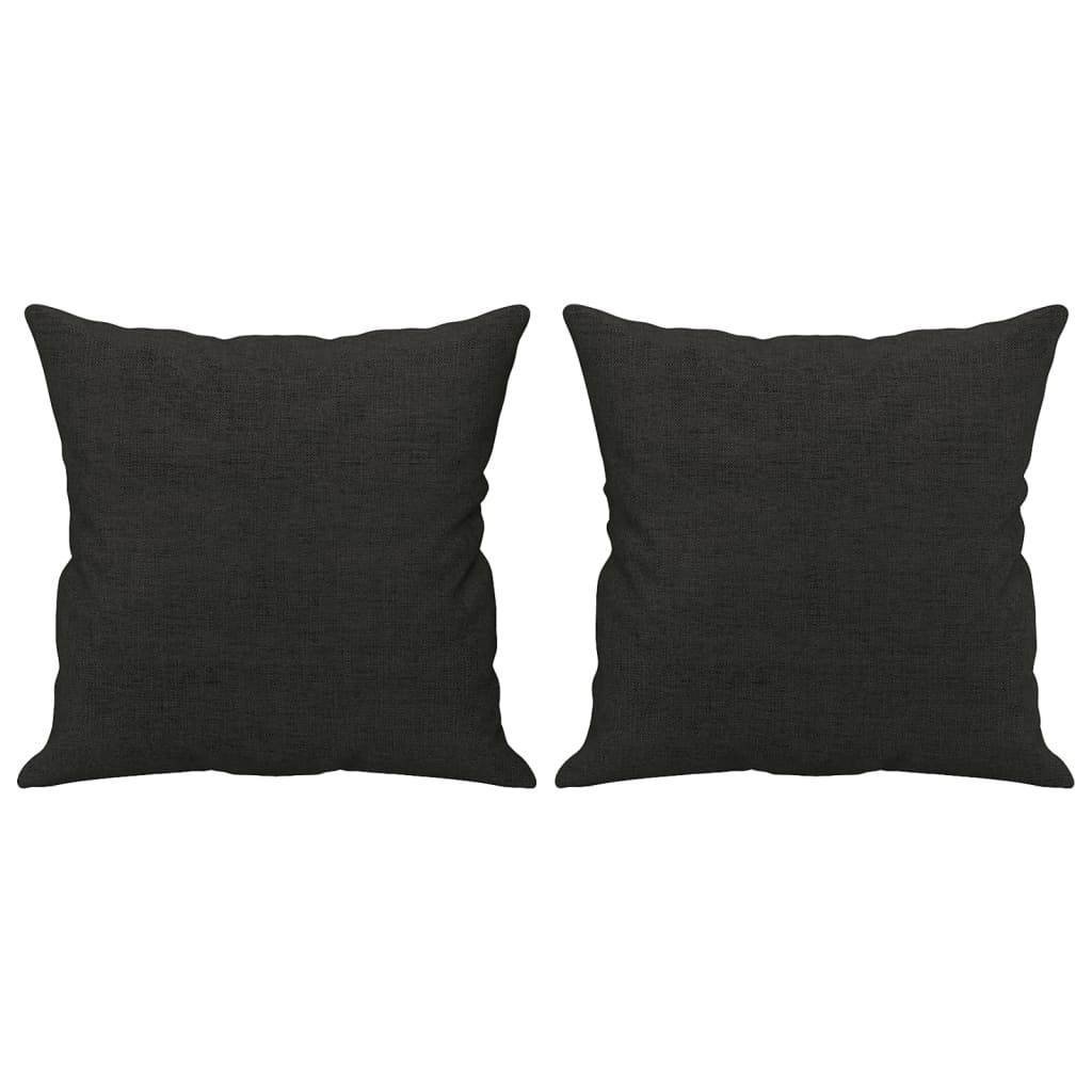 Lot de 2 coussins décoratifs noir 40 X 40 cm - Prolenta Premium - Image 2