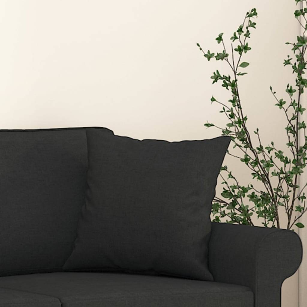 Lot de 2 coussins décoratifs noir 40 X 40 cm - Prolenta Premium - Image 5
