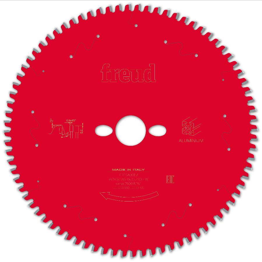 Lame pour scie circulaire portative FREUD - Ø250 2,8/2 AL30 Z80 TP -5° - F03FS09822 -FR23A001M - Imagen 1