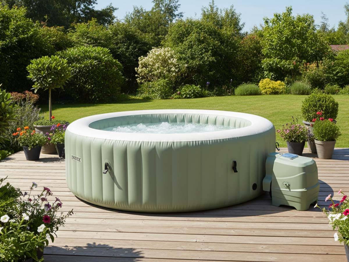 Spa gonflable PureSpa Olive rond Bulles 6 places - Intex - Image 4