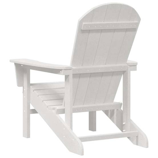Chaise de jardin | Chaise Adirondack Blanc 82 x 74 x 92 cm HDPE - Image 6