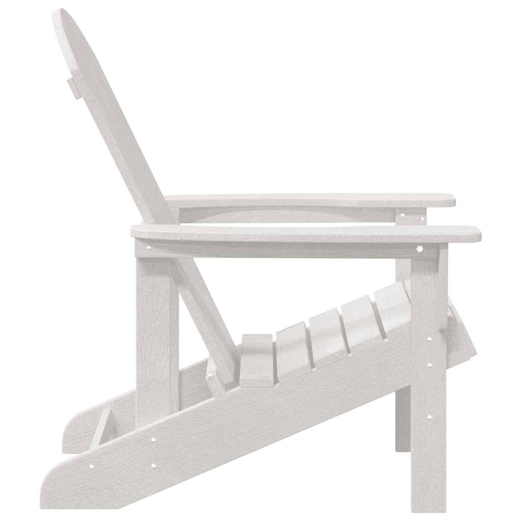 Chaise de jardin | Chaise Adirondack Blanc 82 x 74 x 92 cm HDPE - Image 5