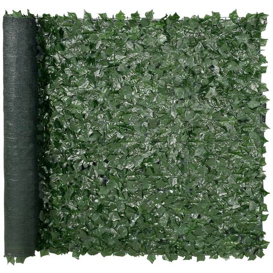 VEVOR Haie artificielle 150x249 cm, brise-vue lierre. Tissu maille renforcé, pour jardin, balcon. - Image 1