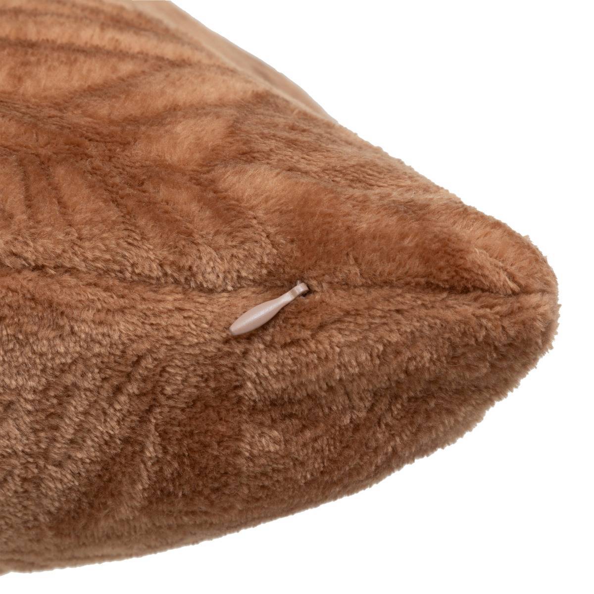 Atmosphera - Coussin flanelle Ryo rose terracotta 40x40cm - Atmosphera Créateur d'intérieur - Imagen 3