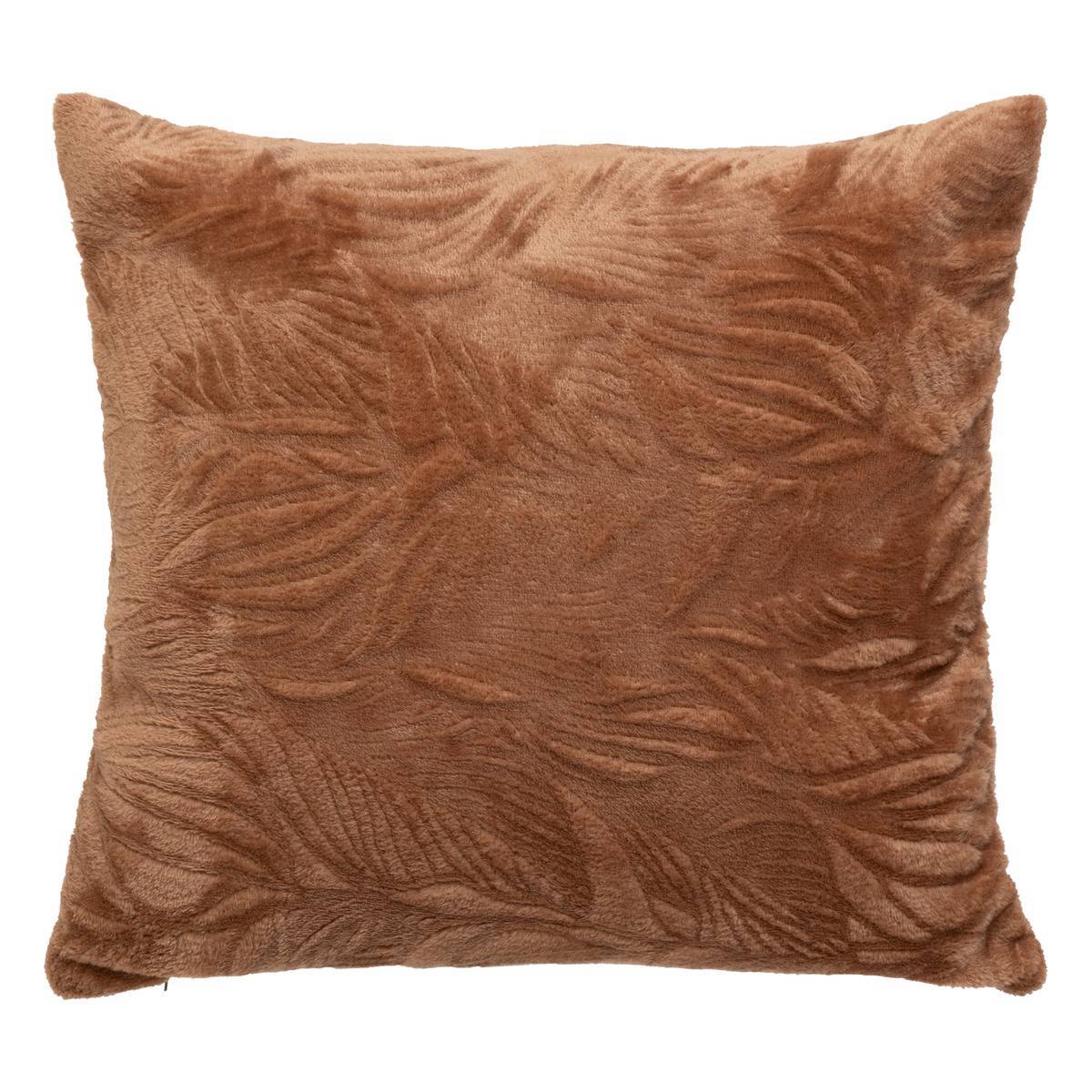 Atmosphera - Coussin flanelle Ryo rose terracotta 40x40cm - Atmosphera Créateur d'intérieur - Imagen 1