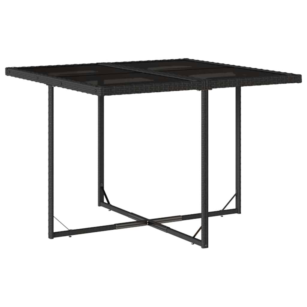 Ensemble Repas Compact 8 Places Gain de Place Table Bois et Fauteuils Noirs – ComfortXL Outdoor Living - Image 3