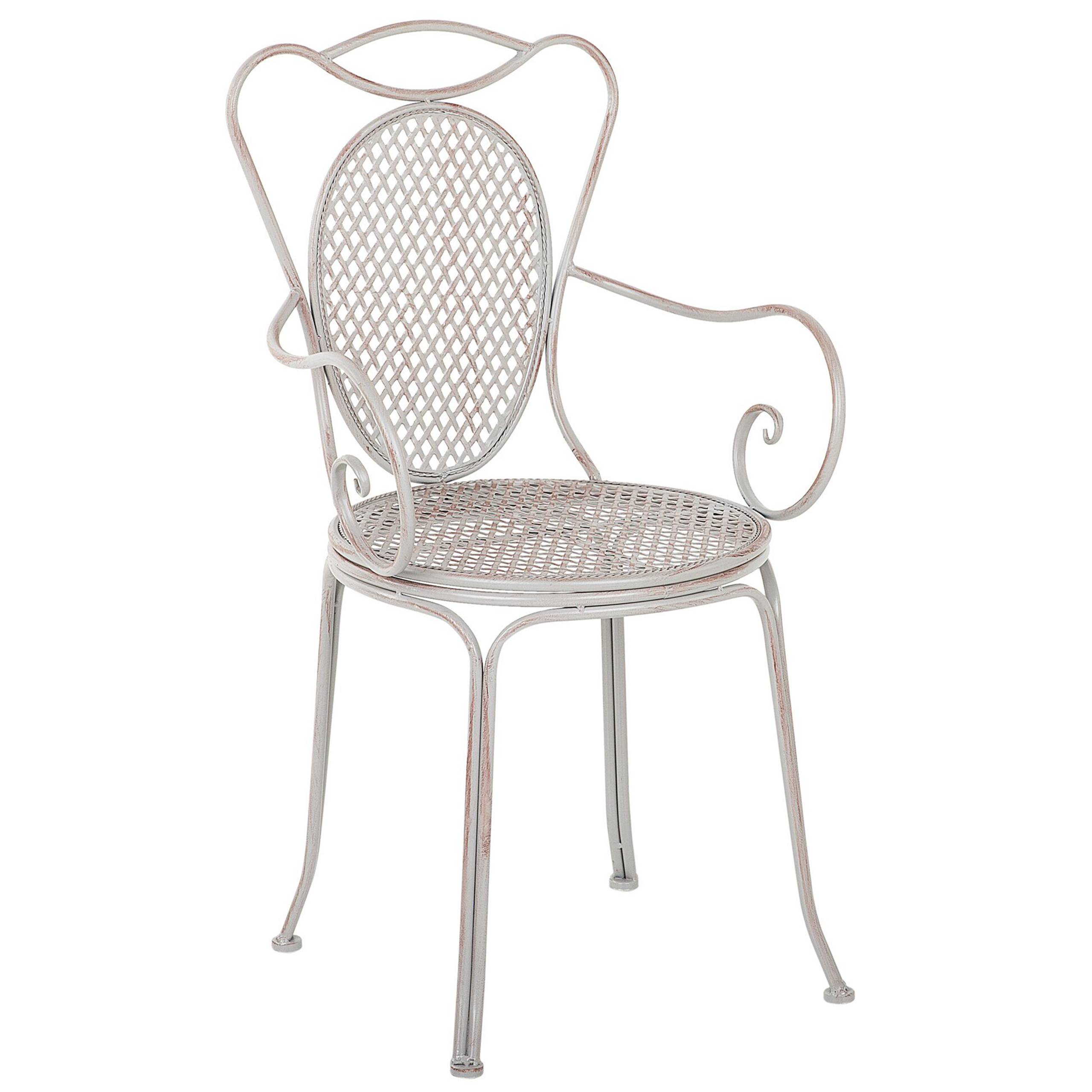 Beliani - Set de bistrot, 2 Personnes Métal Gris CILENTO - Beliani - Imagen 6