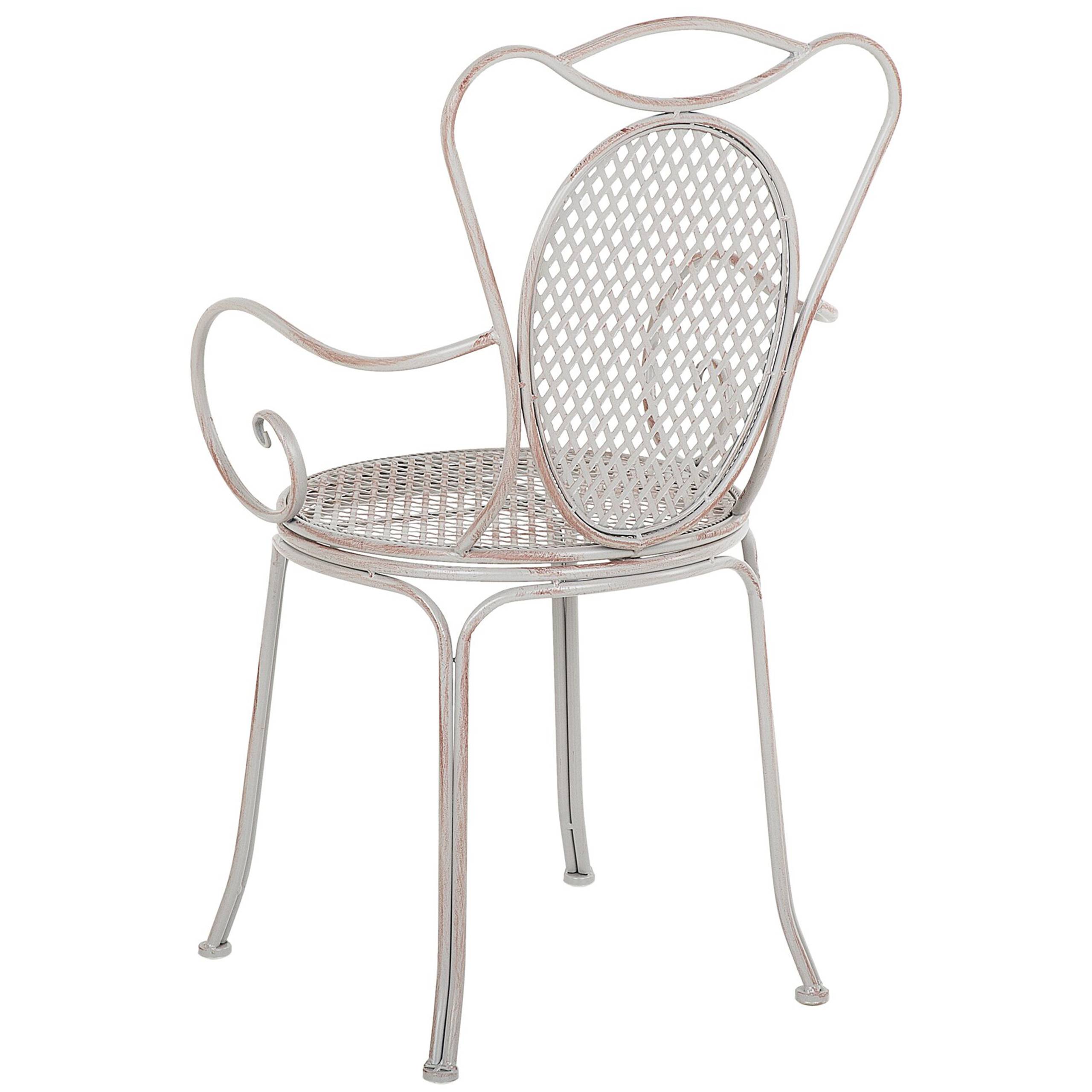 Beliani - Set de bistrot, 2 Personnes Métal Gris CILENTO - Beliani - Imagen 8