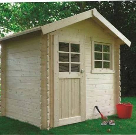 Abri de jardin LAVAL en bois 3,74 m², Toiture Shingle rouge, Plancher Non - Image 1