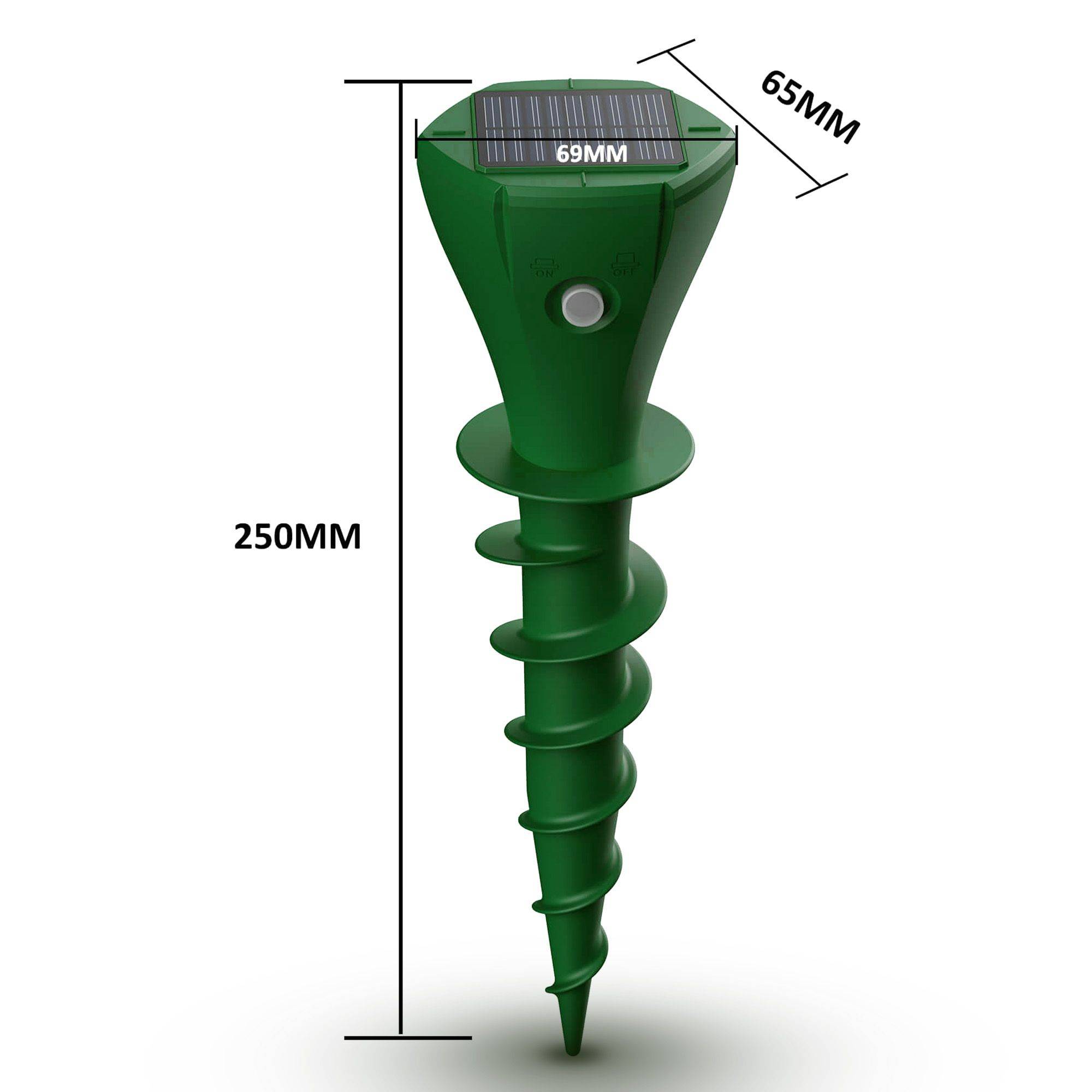 Lot de 2 Chasse Taupes Twist Solaires Installation Facile Vibrations Triple Séquence - Image 6