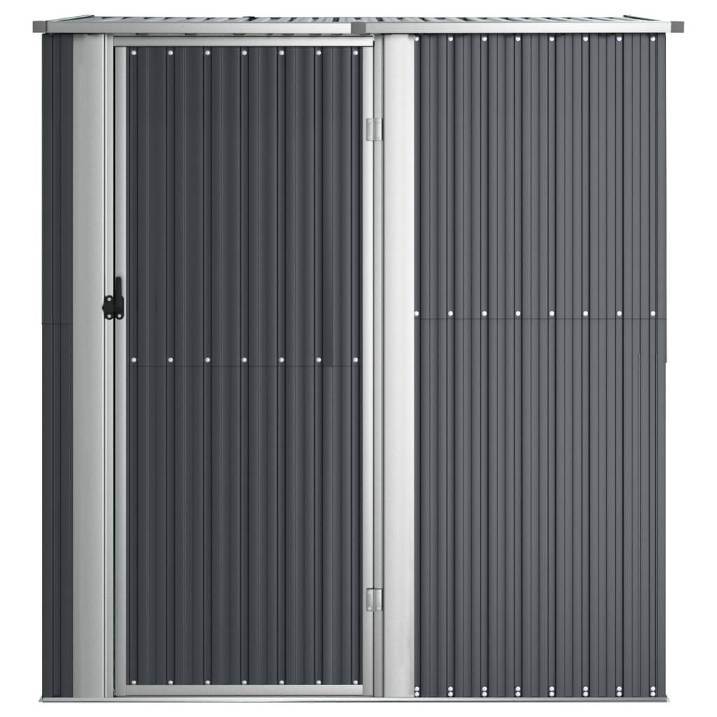 Helloshop26 - Abri de jardin cabane cabanon maison de stockage remise extérieur hangar outils robuste 180,5 x 97 x 209,5 cm acier galvanisé anthracite - Imagen 2