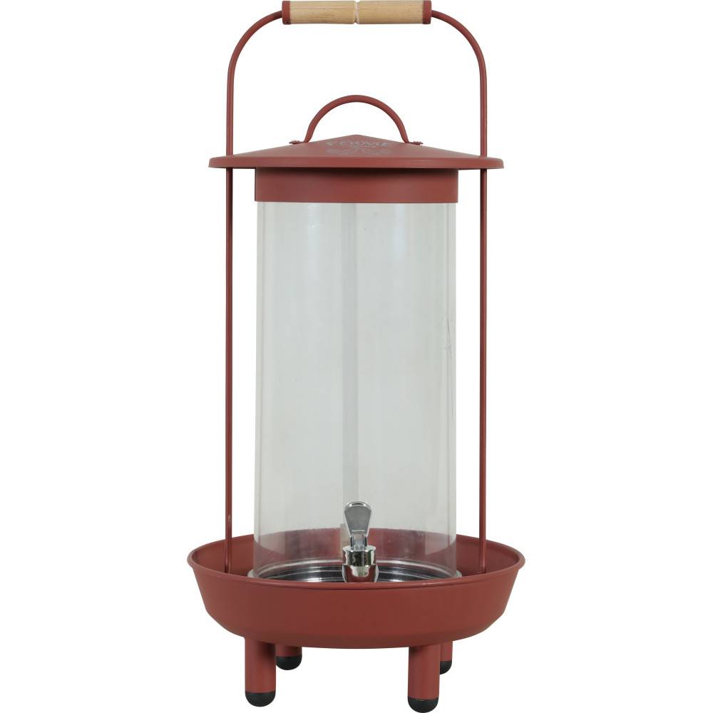 Zolux - zolux - Abreuvoir métal  ø 24  x 50 cm  Terracotta pour basse cour - Imagen 2